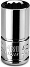 Capri Tools 5/16 in. Shallow Socket, 1/4 in. Drive, 12-point, SAE (CP16158)