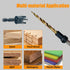9Pcs Wood Countersink Drill Bit Set, Titanium Tapered Drill Bits for Woodworking and Carpentry
