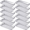 12 Pieces Stainless Steel Surgical Trays, 8.9 x 4.6 x 0.8 Inch