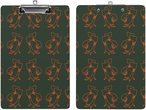 Generic 100 A4 I Love Chicken Fingers Clipboard Acrylic Clear Clipboards with Low Profile Clip Holds Sheets
