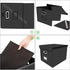 Huolewa Upgraded File Organizer Box with Lid, Collapsible Faux Leather Hanging Folder Box for Home/Office Storage