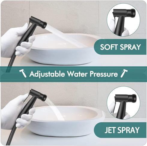 SUS304 Set, Luxury Handheld Bidet Sprayer, Premium Stainless Steel Bathroom Bidet Attachment Baby Cloth Diaper Sprayer