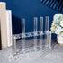 OLYCRAFT Clear Acrylic Test Tube Rack, 6 Sockets Display Stand for Chemistry Laboratory, 9.5x2x3.6 Inch