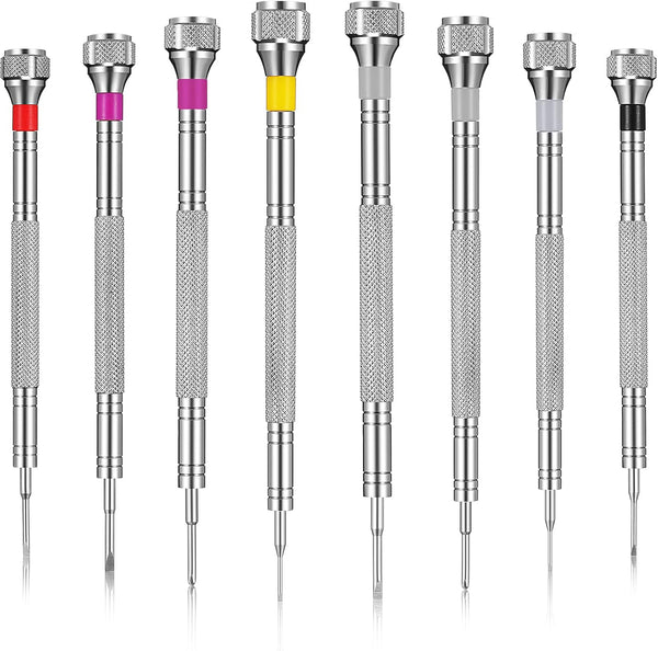 8 Pieces Precision Screwdriver Set, Micro Jewelers Screwdriver for Watch, Eyeglasses, Jewelry, and Electronics Repair