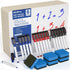 Nicpro 6 Pack Dry Erase Lap Board, Kid Double Sided Small Whiteboard 9 x 12 inches with 18 Pens, 6 Erasers for
