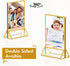 foltsyga 5x7 Holders5 7 Pack 6 Gold Picture Frame Double -Sided Acrylic Sign Holder,Wedding Signs Table Numbers Menu x