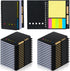 Qilery 30 Pack Lined Spiral Notebook Small Notebook and Pen Set Steno Pads Lined Notebook Black Notebook Small Pocket