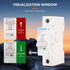 AC 1 Pole Miniature Circuit Breaker, 110V-240V 20Amp, Custom MCB Thermal Magnetic Trip for Solar AC System