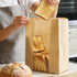 15.7x10.2x5.1in Packaging 50Pcs Extra Large Paper Bread Bags for Homemade Bread with Window&Sticker for Supersized