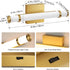 15.4 Inch 10W Dimmable 5CCT Dimmer) Gold Bathroom Vanity Light - LED Modern Bathroom Light Fixtures Over Mirror