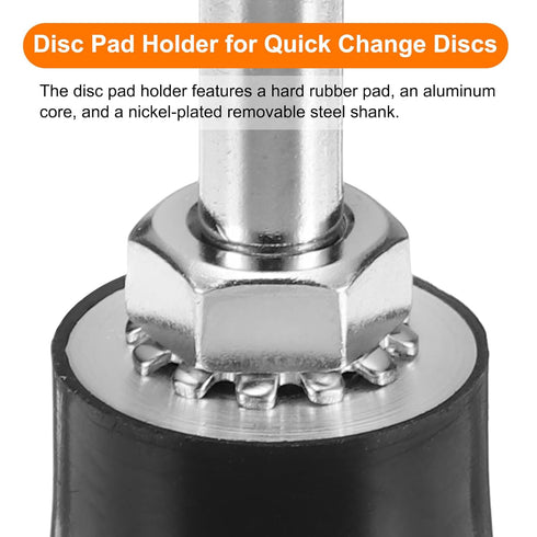 2Pcs 1" 1/4" HARFINGTON Disc Pad Holder Quick Change Discs Shank Holder Mandrel for Die Grinder Sanding