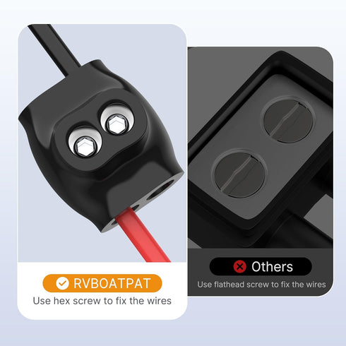 2 Port Insulated Splice Connector, 2-14 Gauge Aluminum to Copper Wire Connectors, Dual Entry Electrical Connector