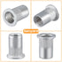 Senyard 300 M3 M4 M5 M6 M8 M10 M12#8-32#10-24 1/4"-20 5/16"-18 3/8"-16 Metric & SAE Rivet Nuts Assortment kit, Pcs