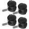 Artibetter 4pcs 1-inch Pu Small Swivel Caster Wheels with Locking Brakes for