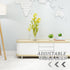 2pcs 12-18cm Adjustable Metal Furniture Legs Cabinet Levelers Extendable Sofa Couch Support Feet for Bed Tv Stand White
