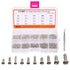 1000Pcs Mini Screw Kit, M1 M1.2 M1.4 M1.7 Phillips Pan Head Micro Screws, Self-Tapping, Nickel-Plated
