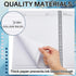 Jutom 2 Pads Jumbo Left Handed Notebook, 11" x 8.5", Lefty Wire Bound Notebooks, 200 Pages, 100 Sheets, Spiral