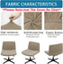VZLQZJMKY Armless Armless Vanity Chair Cover Criss Cross Chair Cover Elastic Chair Slipcover Chair Covers Office Chair