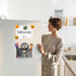 Dry Erase Marker Holder with 3 Compartments, Wall Mounted Organizer for Whiteboard and Fridge