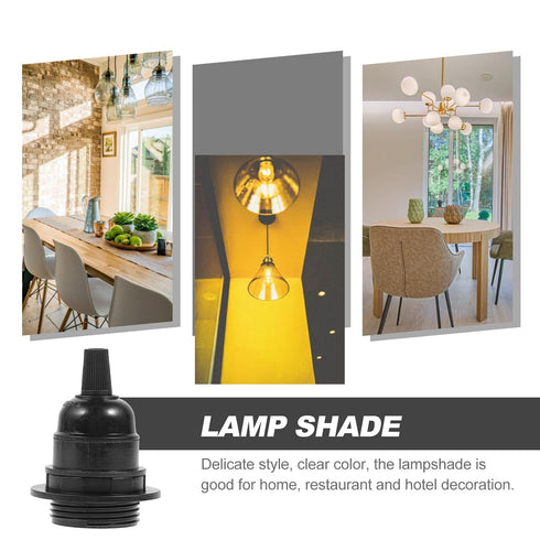 E27 E26 Bulbs 2.36X2.36X2.75In CALLARON Lamp Base Adapter Screw Lamp Holder with Removable Shade Collar for Pendant