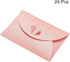 PATIKIL Mini Envelopes, 24 Pack Heart Clasp Tiny Items Storage, Cute Present Card Holder for Wedding, Party (Pink)