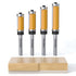 4Pcs Top and Bottom Bearing Flush Trim Router Bits Set, 1/4 Inch