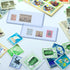 Rainmae 50 Pack Hard Plastic Clear Money Holder - 6.8" x 2.9" PVC Transparent Bill Money Top-Load Sleeves Display