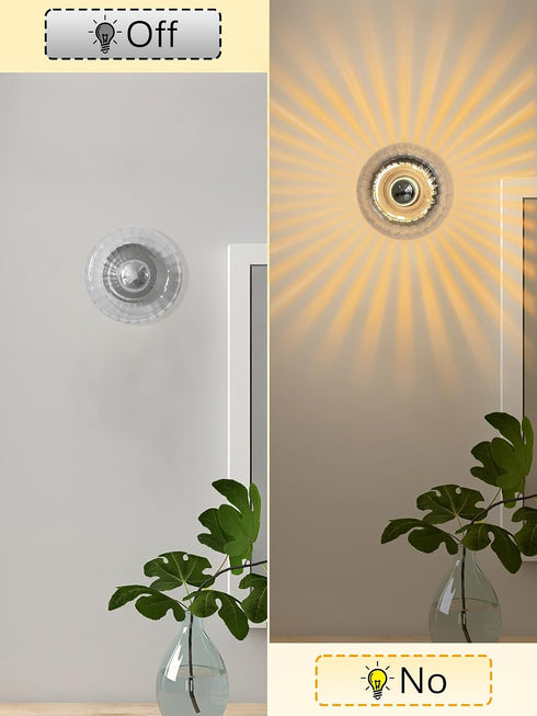 E14 Bulb,3000K Modern Wall Sconce with Hardwired,LED Wall Light Fixtures with Warm White Wall Lamp with Clear Glass