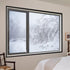 VOLLENC 140x190cm Basement Window BlackWindow Seal Kit with Full Frame Magic Strip for Winter for Kitchen, Bedroom, Air