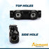 AP-10203, Black Insulated in-Line Splice Connector, 2/0-6 Wire Range, 3.23" L x 0.98" W x 1.63" H, Pre-Filled with Oxide Inhibitor, Easy Re-Entry, Rubber Vinyl Coating, 2 Set Screws