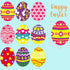 Easter Egg Cutouts for Spring Bulletin Board Classroom Decoration 45Pcs by Fancy Land