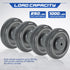 4 Pack 5" 1.2" 5/16 4 sets, 1000 Lbs NATGAI Shopping Cart Replacement Wheels Kit, Diameter width Bore Noiseless