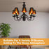 3 Set Bulbs Riakrum Pcs Chandelier Lamp Shades Small Lamp Shade for Pendant Wall Ceiling Lights Candle Clip on Fitter