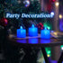 24 Pack LANKER Flameless Led Tea Lights Candles, Flickering Blue Battery Operated Electronic Fake Candles, Decorations