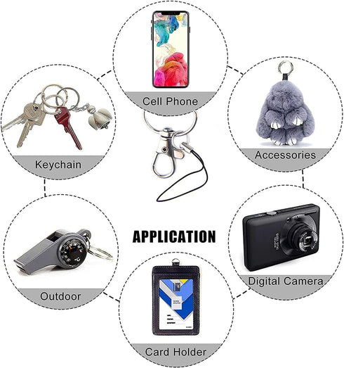 Yiflin Cute Neck Lanyard for Keys, Wallet, ID Card Holder, Cool Keychain Lanyard for Men and Women