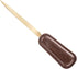 Dacasso Chocolate Brown Leather Letter Opener with Gold Blade
