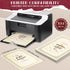 Fainne 100 Sets 8.5 X11 Certificate Paper Kit Single Sided Awards Holder with Foil Border for Certificate Covers Award