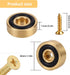 Fuyulacom 8 1.18 0.39 Inch Pcs Brass Cutting Board Feet Non Slip Silicone Feet for Cutting Board with Nonslip Pads x