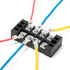 60PCS #10 12-10 (4-6mm) M5 HKS Non-Insulated Ring Terminals, Stud, AWG Tinned Red Copper Crimp Connectors, Bolt Size