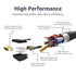 2.0 6ft, 4K@60Hz, 18Gbps, 2160p, 48 TV/PS5/Xbox/Roku/Blu-ray, 5-Pack Amazon Basics Nylon-Braided HDMI Cable, bit