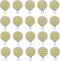 GRV G4 Bi Pin Base Halogen Replacement Bulb, 24-2835SMD LED, Super Bright, DC12V Dimmable, Warm White, Pack of 20