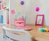 Pink Desk Organizer for Office Supplies, Desktop Organization for Room, College Dorm, Home School (Pink)