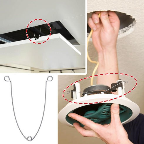 VARMDUKKE 4pcs 4.64 Inch Recessed Light Fixtures Spring Clips, Half Length Metal Spring Clips for Lights, Ceiling