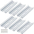 6 Piece Aluminum DIN Rails, 4 Inches Long, 35mm Wide, 7.5mm High, Top Hat Slotted with RoHS, Extra Premium Screws