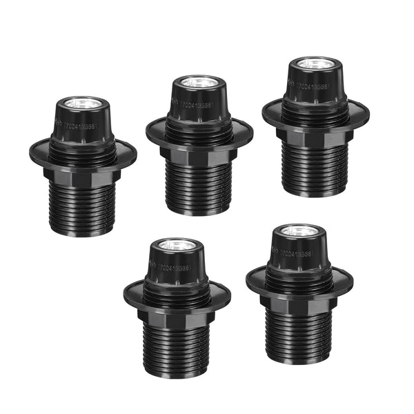 PATIKIL E14 Bulb Holder Light Socket, 5 Pack Screw Fully Thread LED