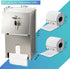 ZSHIGANMA Commercial (1) Double Rolls Toilet Paper Dispenser Holder,Heavy Duty Stainless Steel Tissue Dispenser Wall