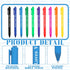 Jetec 100 Pcs Jesus Loves You Pens, Colorful Christian Retractable Gel Pens for Church Supplies
