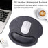 Ergonomic Mouse Pad with Wrist Support, PU Leather Mousepad for Laptop, Non Slip Rubber Base