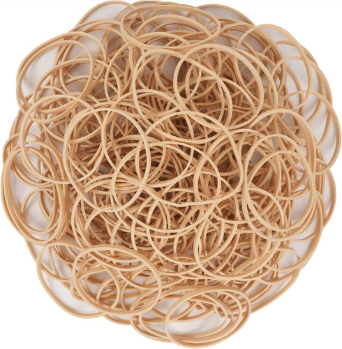 Rubber Bands Size 33, Approximately 220 pcs Light Brown Elastic Rubber Bands for Office Supply