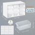 Rtteri 9 Pieces Mini Drawer Organizer Plastic Desktop Storage Box with 9 Clear Drawers for Office Home Jewelry